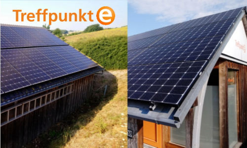 Testanlage Photovoltaik-Anlage mit Süd- und Nordausrichtung Photovoltaik-Anlage