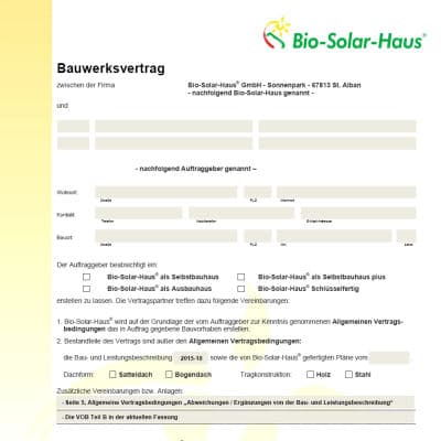 Hausbauvertrag (Bauwerksvertrag)