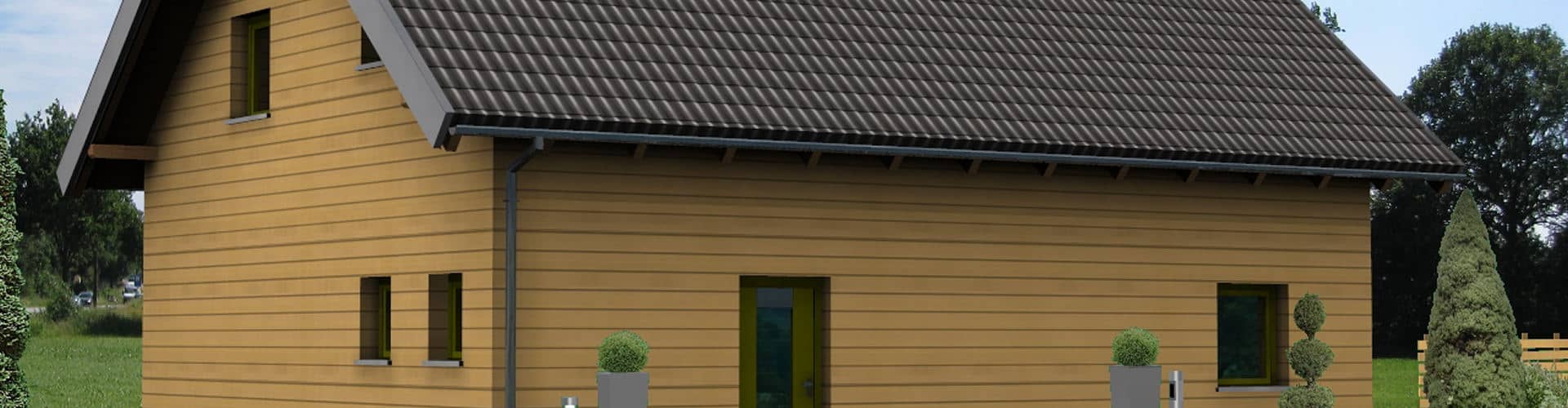 Holzhaus Einfamilienhaus 139H15 - Ansicht 2