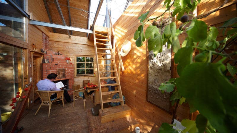 Bio-Solar-Haus der Familie Pieplow, Wintergarten