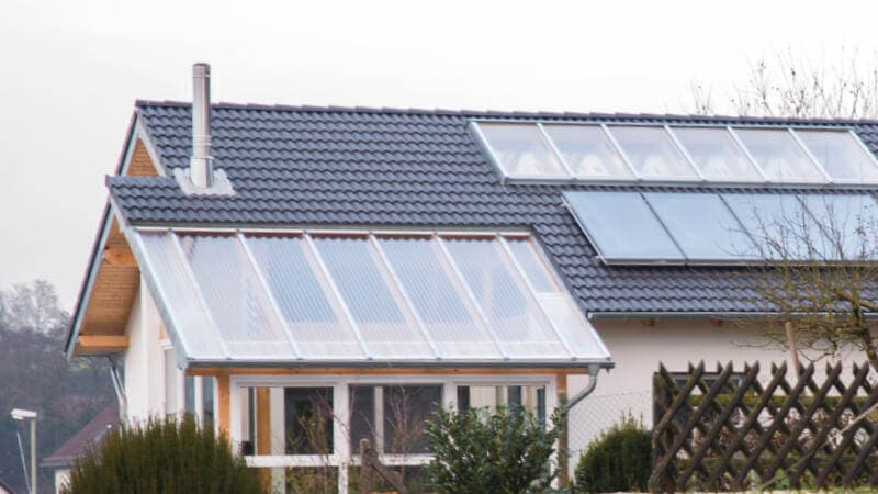 Bio-Solar-Haus der Familie Ruttmann, Süd-West Ansicht