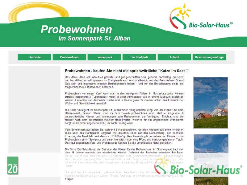 Website probewohnen.com