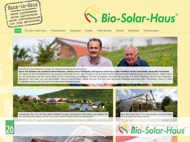 Relaunch www.bio-solar-haus.de