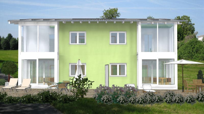Doppelhaus mit Wintergarten