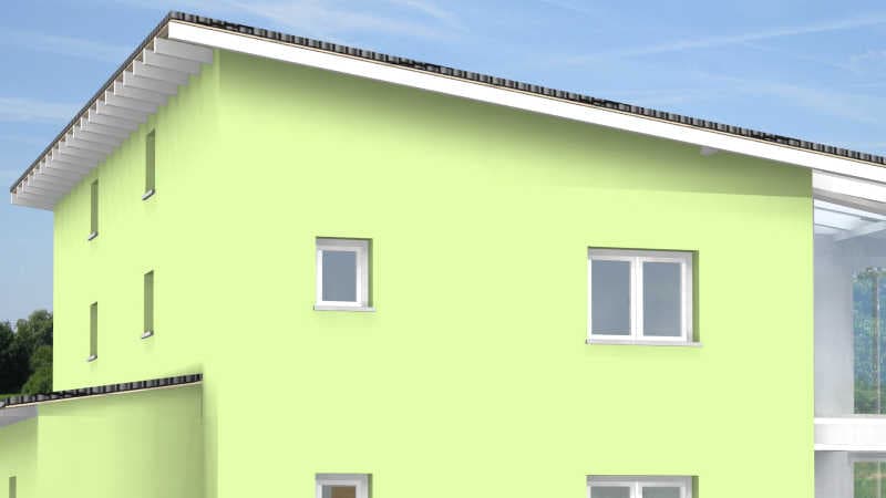 Doppelhaus mit Pultdach