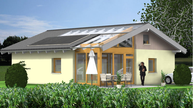 Minihaus mit Wintergarten