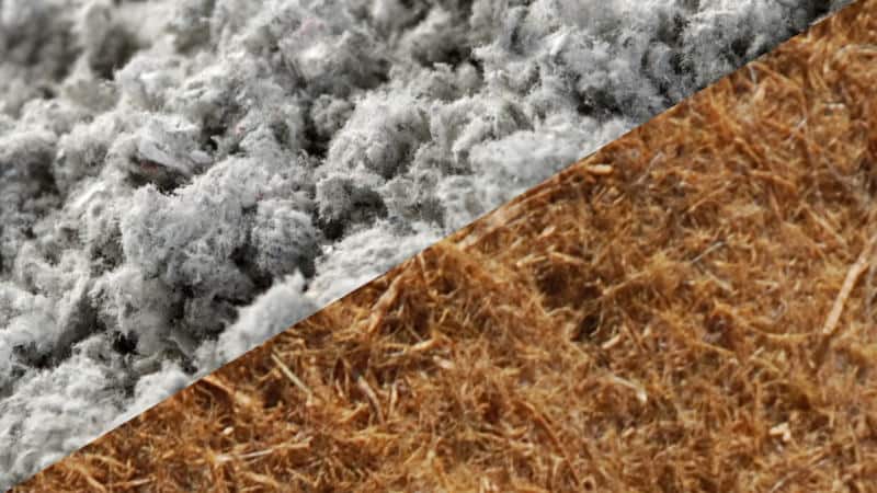 Dämmung mit Zellulose und Holzfaser