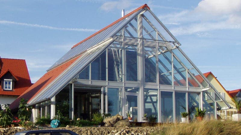 Glashaus-Architektur