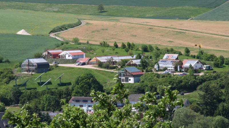 Musterhauspark St. Alban, Südansicht