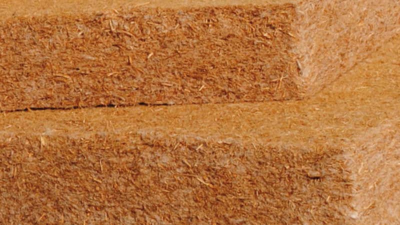 Holzfaserdämmung mit Platten