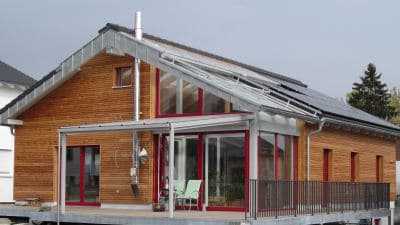 Haus mit Photovoltaik-Heizung der Familie Kurz