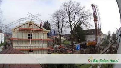 Zeitraffer Montage Holztraggerüst